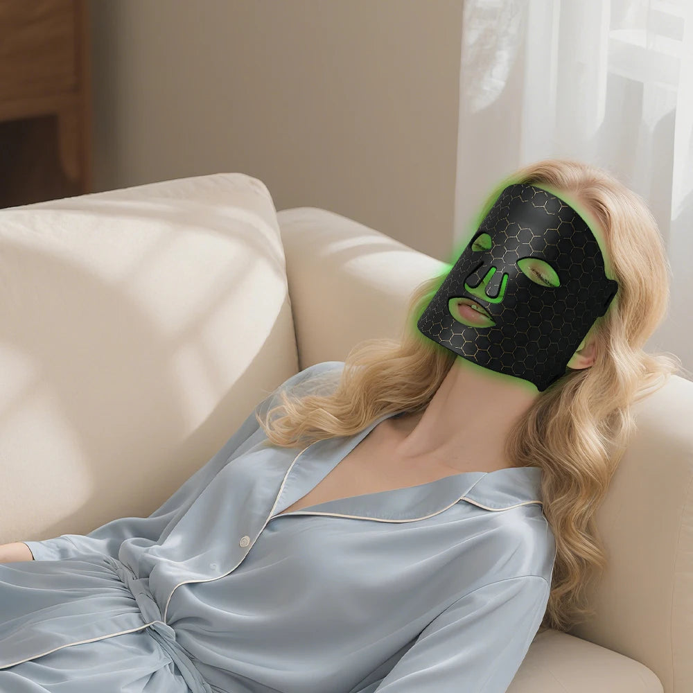 Pinky Leem Customizable Anti-Aging LED Mask 7 Color Wireless Beauty Skin Care Home Use Photon Therapy Whitening Standing Private