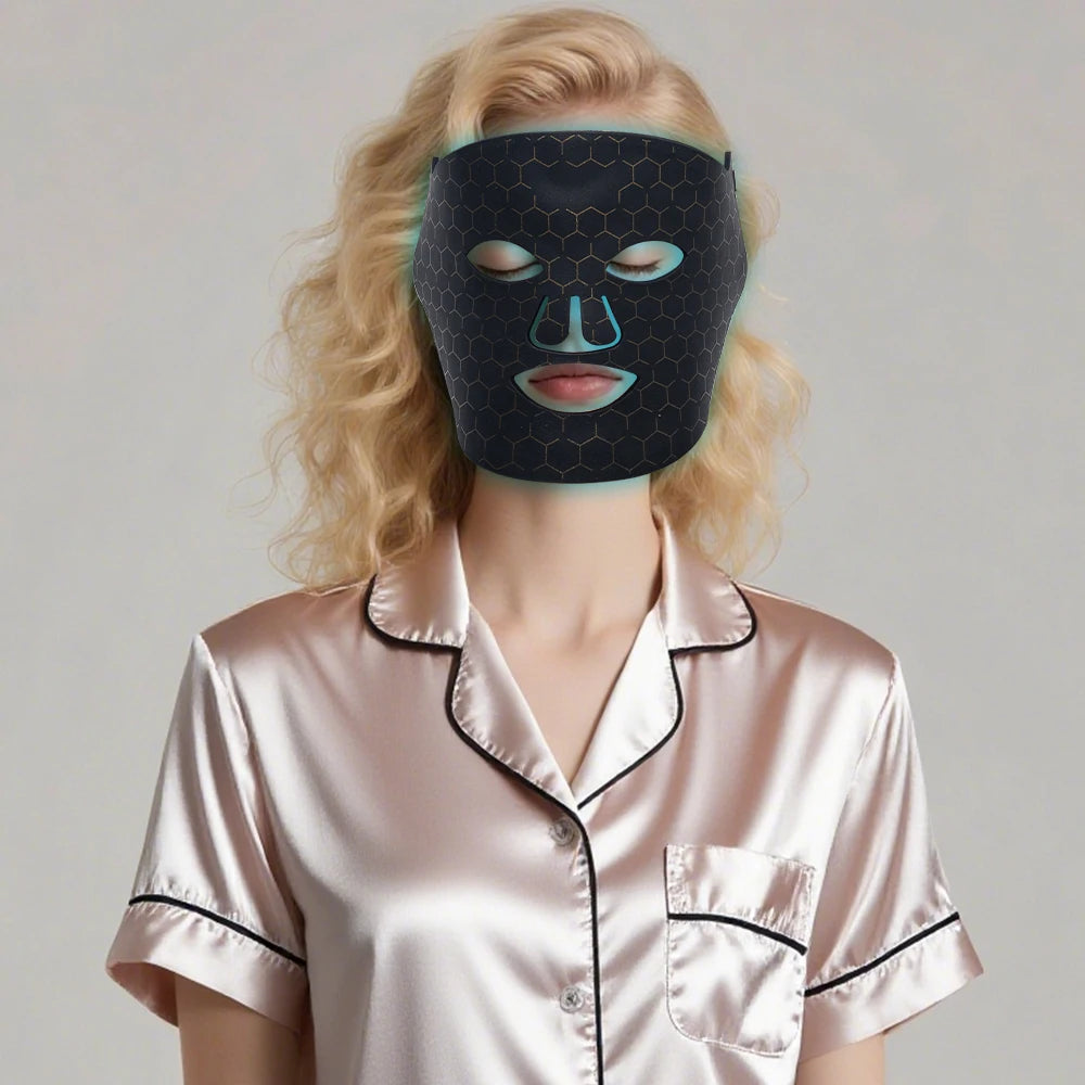 Pinky Leem Customizable Anti-Aging LED Mask 7 Color Wireless Beauty Skin Care Home Use Photon Therapy Whitening Standing Private