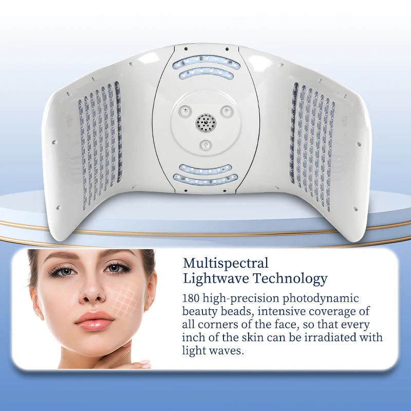 Portable Face Whitening Skin Rejuvenation 7 Color Pdt Led Light Therapy Anti-aging Led Red Light Therapy Face for Face Skin Care