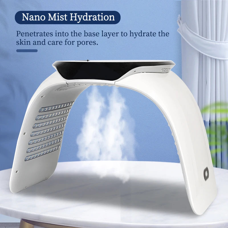 Portable Face Whitening Skin Rejuvenation 7 Color Pdt Led Light Therapy Anti-aging Led Red Light Therapy Face for Face Skin Care