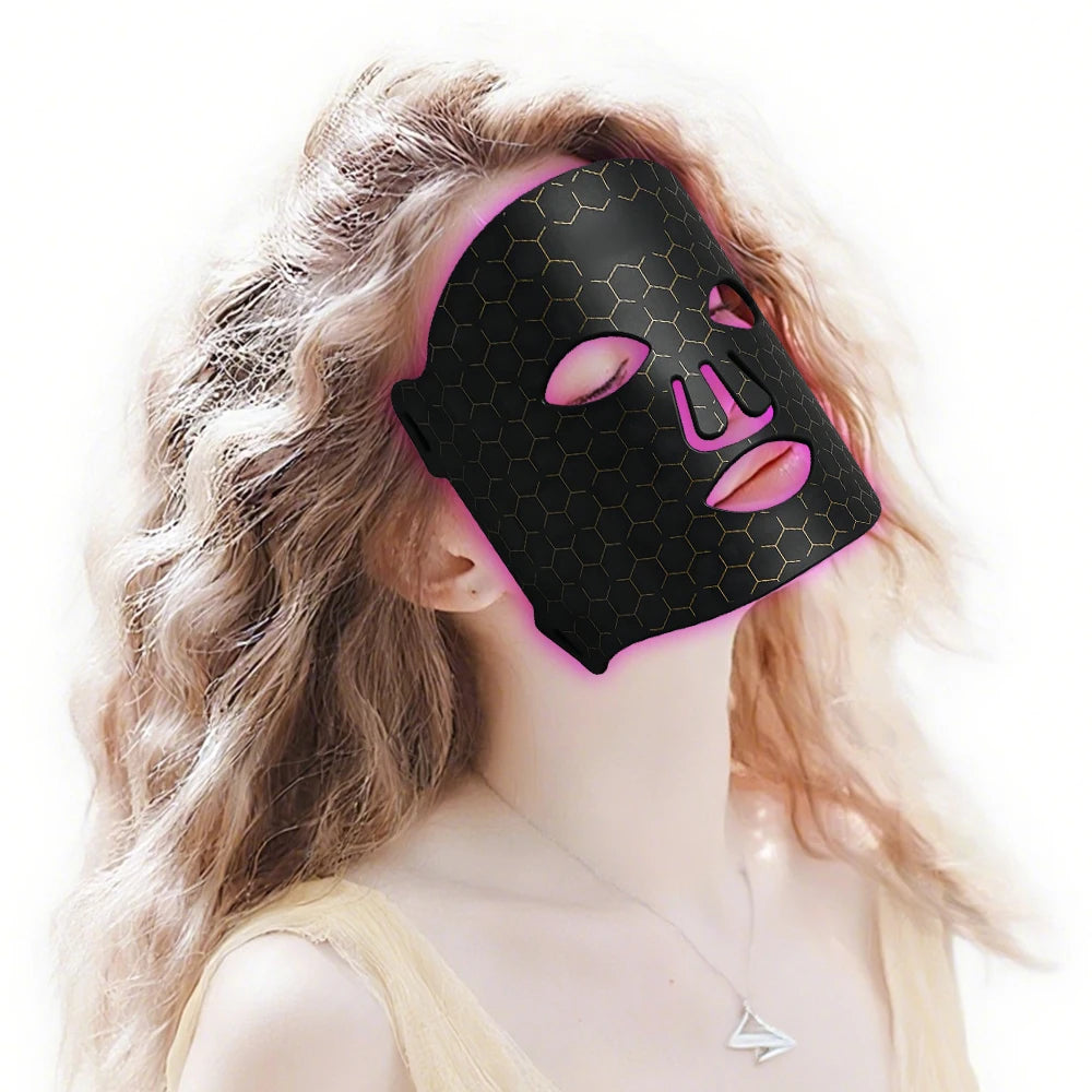 Pinky Leem Customizable Anti-Aging LED Mask 7 Color Wireless Beauty Skin Care Home Use Photon Therapy Whitening Standing Private