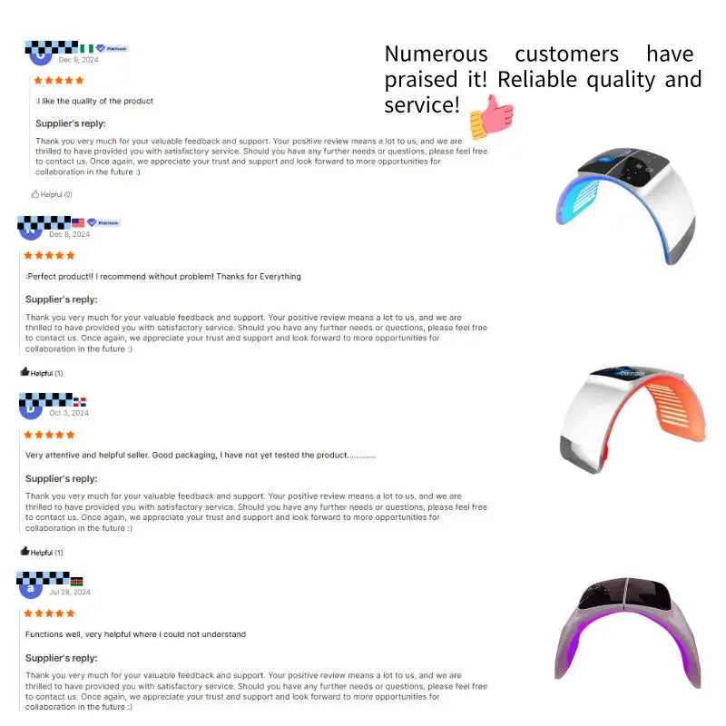 7 Colors Acne Treatment Skin Rejuvenation Anti Aging and Skin Beauty Led Pdt Light Phototherapy Machine for Home Use