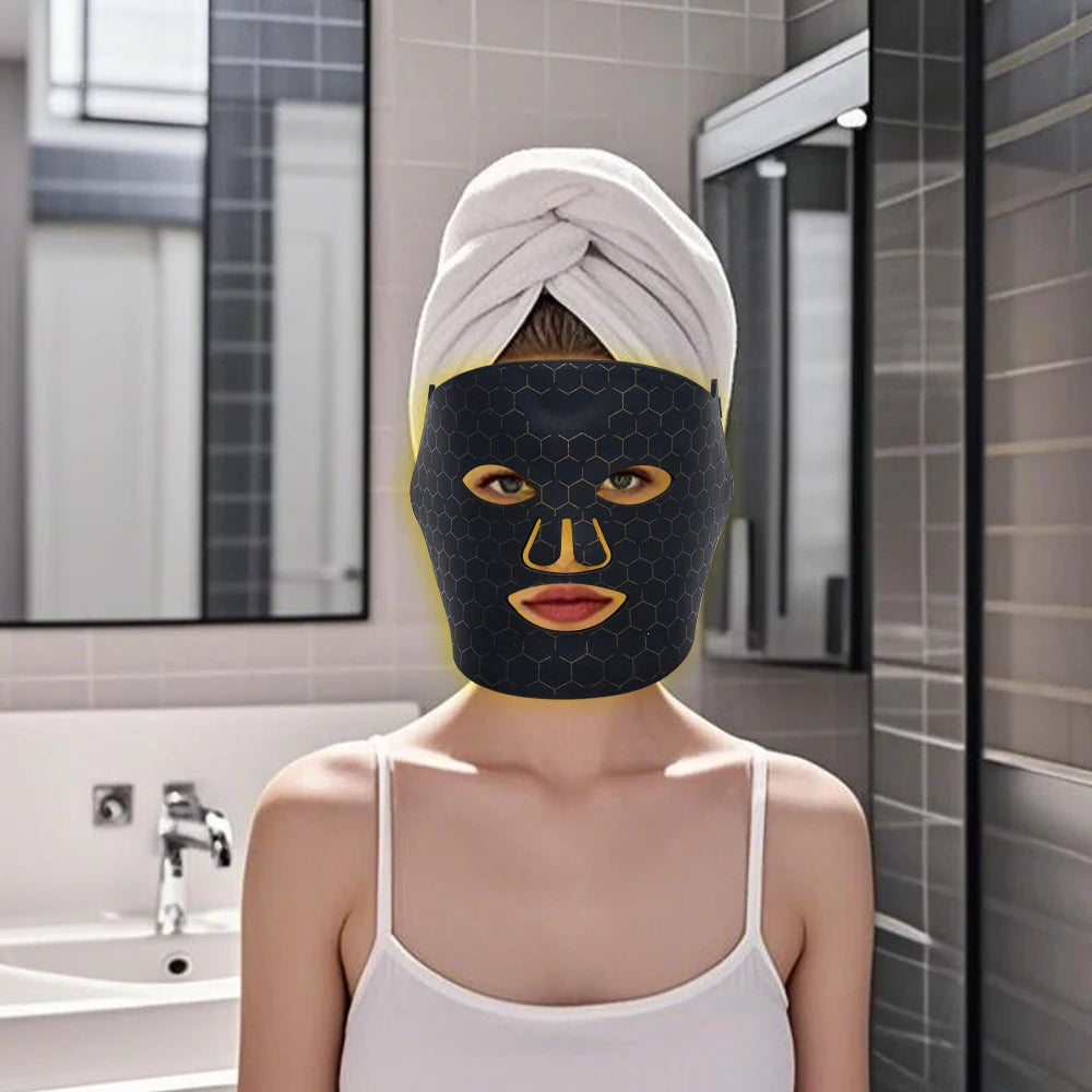 Pinky Leem Customizable Anti-Aging LED Mask 7 Color Wireless Beauty Skin Care Home Use Photon Therapy Whitening Standing Private