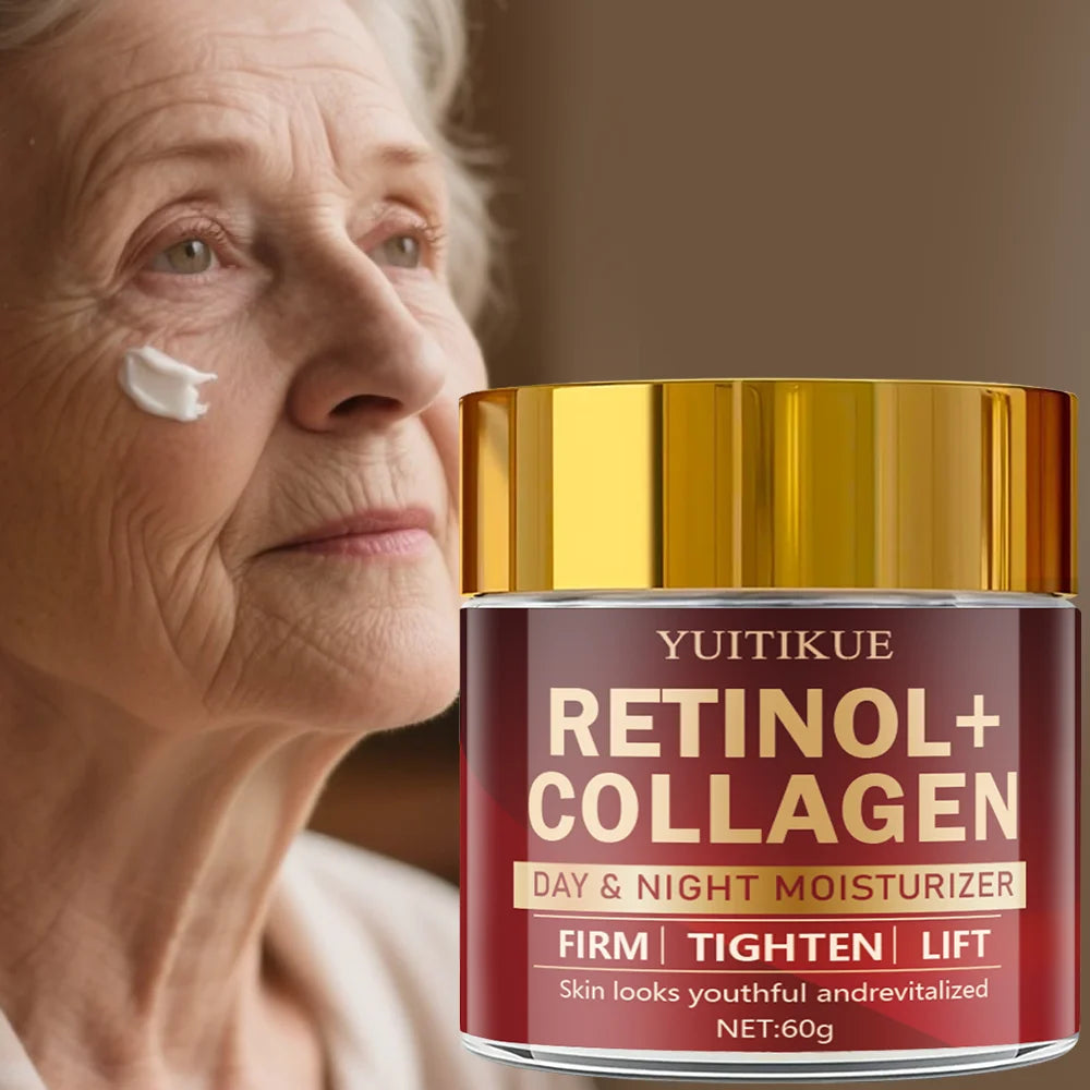 Retinol Collagen Cream - Day & Night Moisturizer, Firming & Lifting, Radiant Skin, All Skin Types