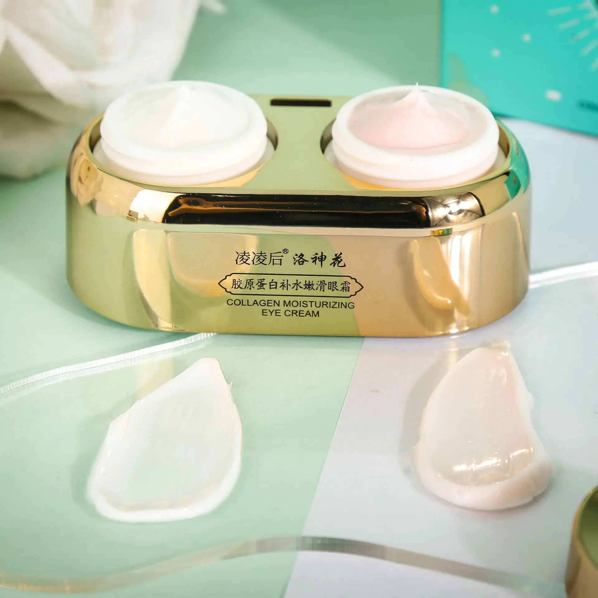 40g Day Eye Cream Night Eye Cream Double Skin Care Reduce Dark Circles Tightens Eye Contour Anti Wrinkle Eye Puffiness Eye Care