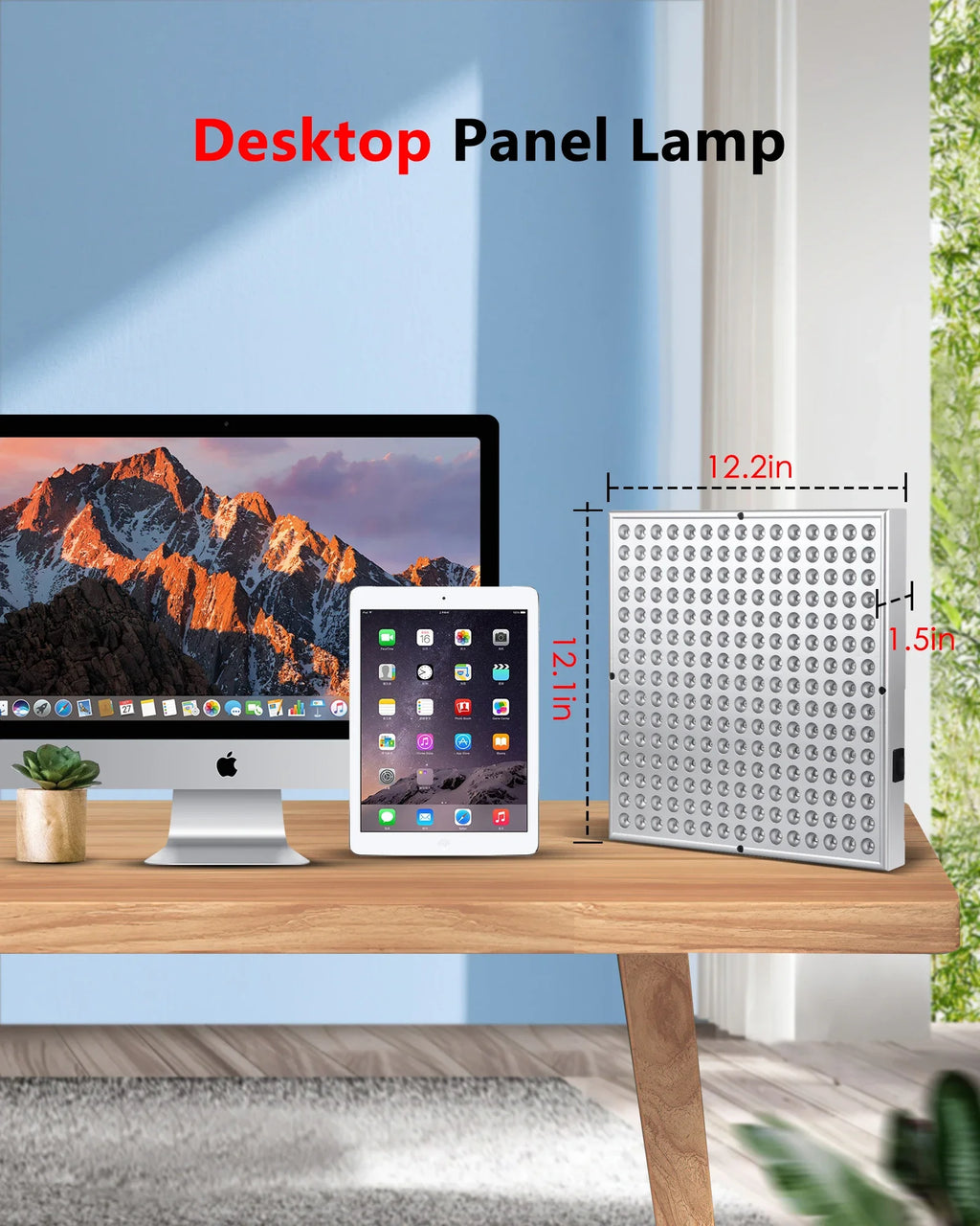 45W LED Red Light Therapy Panel Lamp for Facial Anti Aging Skin Care Beauty 225 LED Light Body Pain Relief Physical Therapy