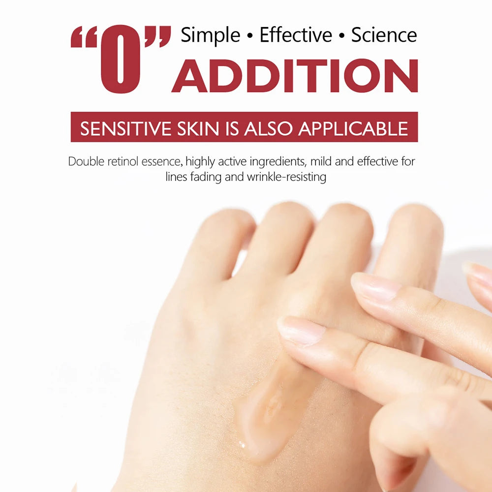 Retinol & Vitamin C Facial Skin Care Products Set Face Cream Eye Serum Face Essence Reduce Dark Circles Anti Aging Nourish Skin