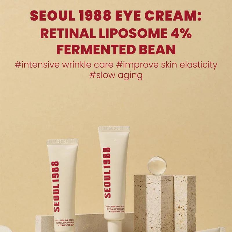 Seoul 1988 100ml Niacinamide 2% Retinal Ginseng Essence Firming Eye Cream Lightens Fine Lines Deep Moisturizing Care Essence Set